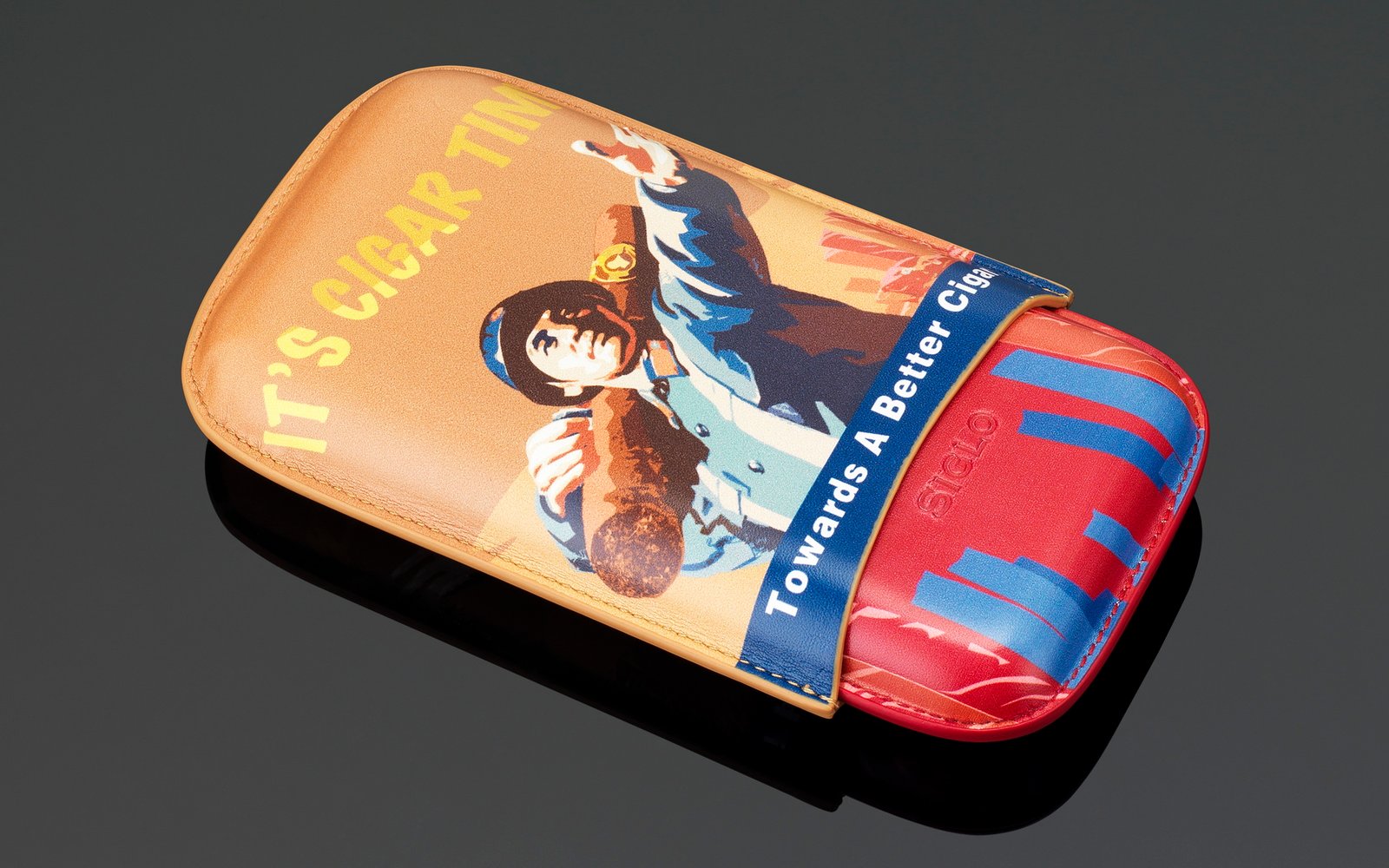 North Korean Revolution cigar case