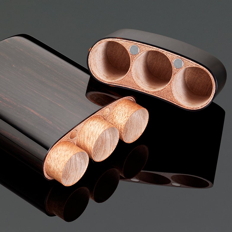 Wooden Robusto Cigar Pouch